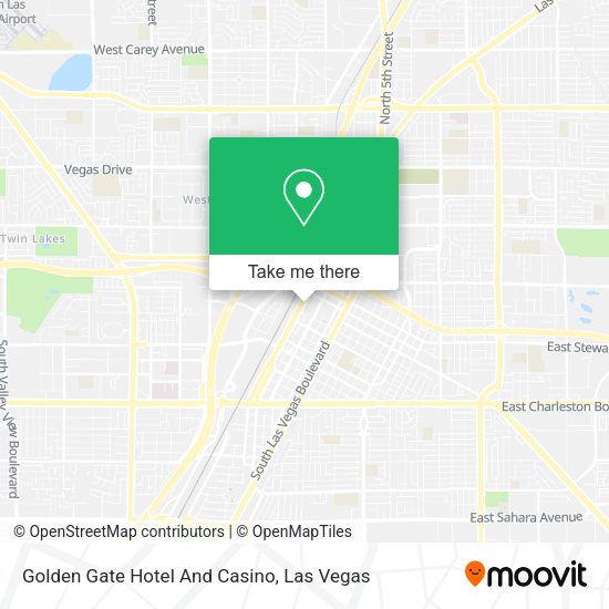 Mapa de Golden Gate Hotel And Casino