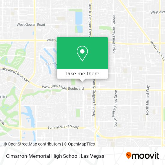 Cimarron-Memorial High School map