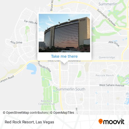 Red Rock Resort map