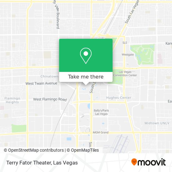 Terry Fator Theater map