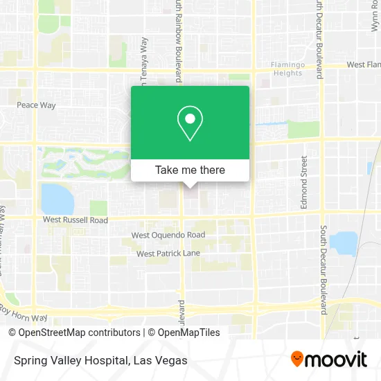 Spring Valley Hospital map