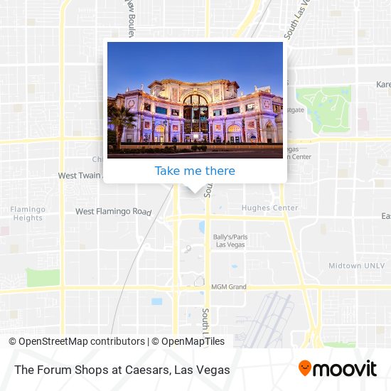 The Forum Shops at Caesars map