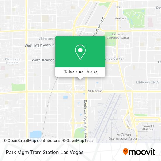 Park Mgm Tram Station map