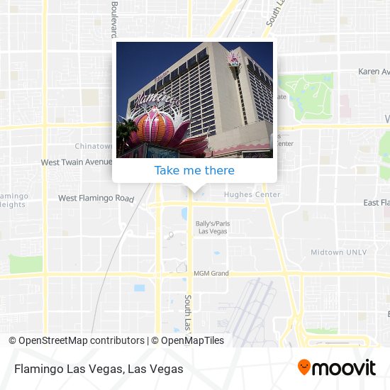 Flamingo Las Vegas map