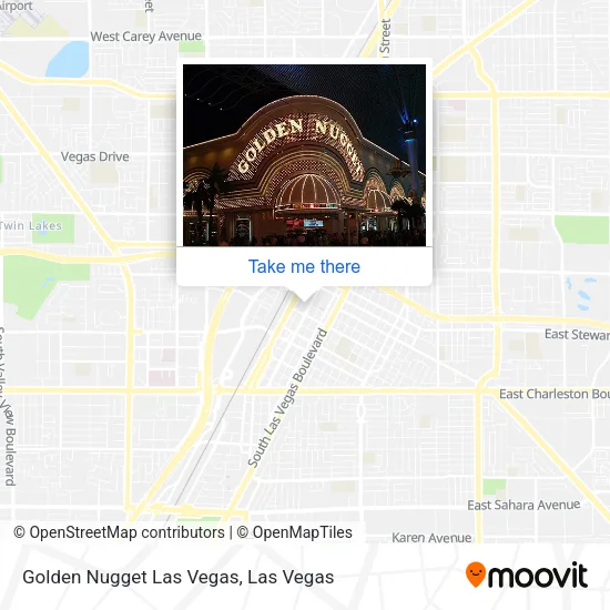 Mapa de Golden Nugget Las Vegas