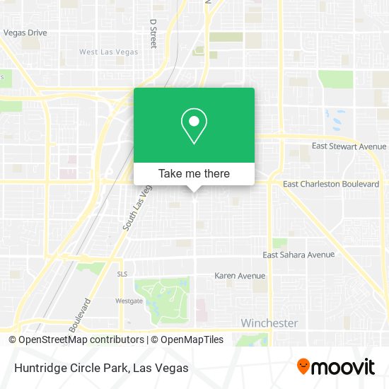 Huntridge Circle Park map
