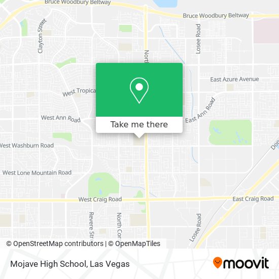 Mapa de Mojave High School