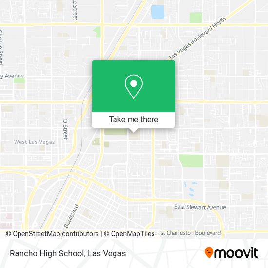 How to get to Rancho High School in North Las Vegas by bus?