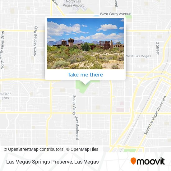Mapa de Las Vegas Springs Preserve