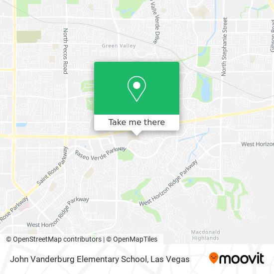 Mapa de John Vanderburg Elementary School