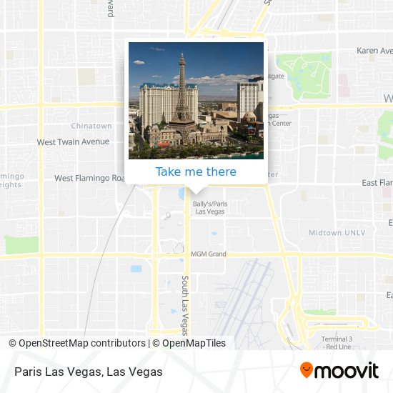 Paris Las Vegas map