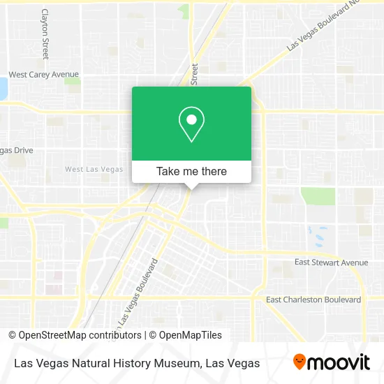 Mapa de Las Vegas Natural History Museum