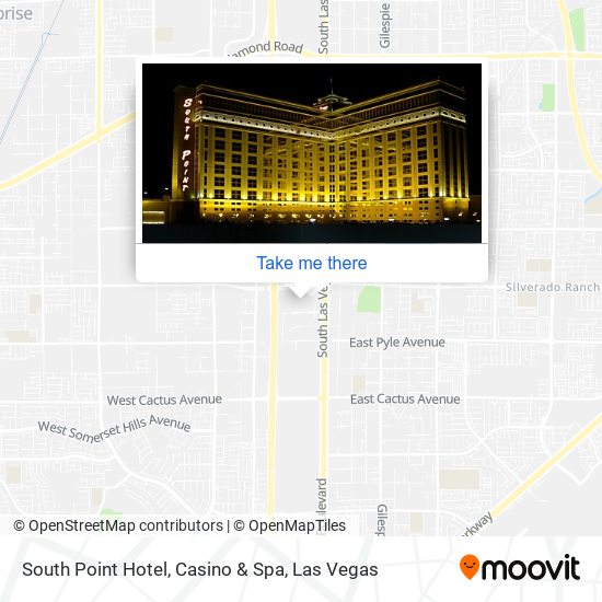 Mapa de South Point Hotel, Casino & Spa