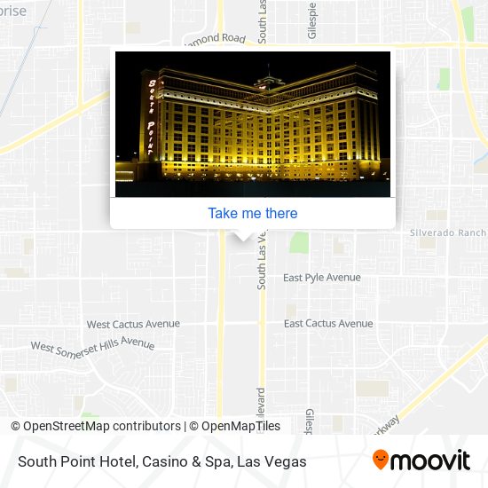 map of south point hotel and casino