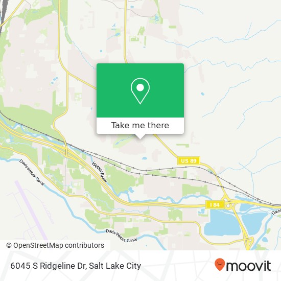 6045 S Ridgeline Dr map