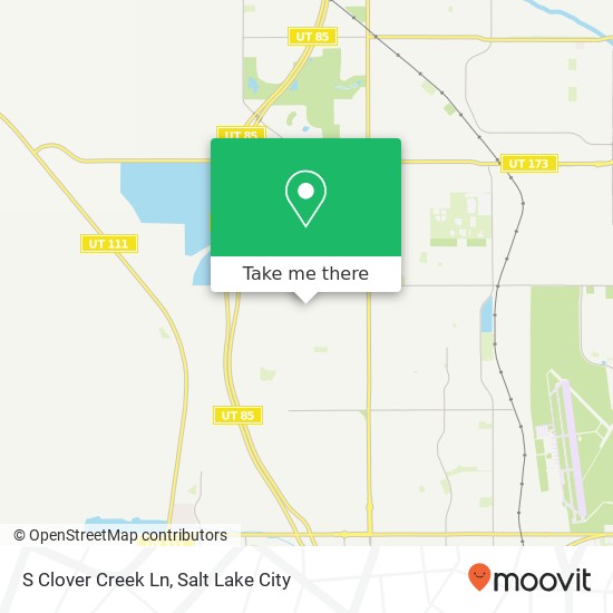 S Clover Creek Ln map