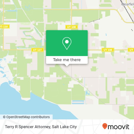 Terry R Spencer Attorney map