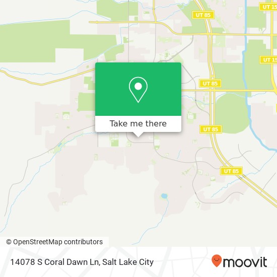 Mapa de 14078 S Coral Dawn Ln