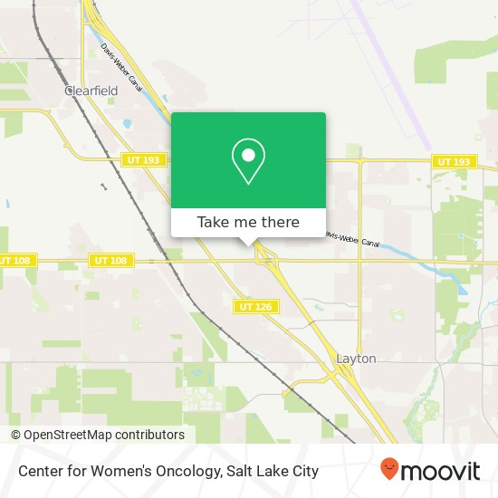 Center for Women's Oncology map