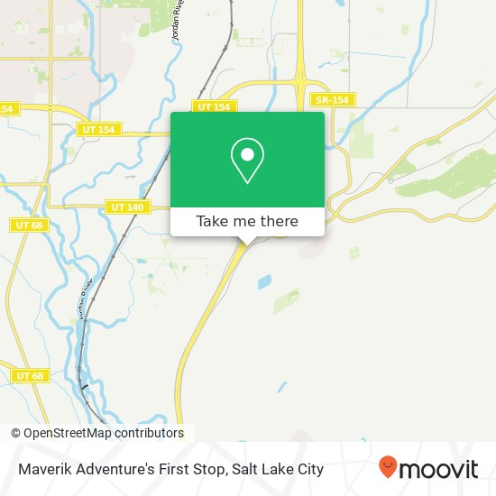 Mapa de Maverik Adventure's First Stop