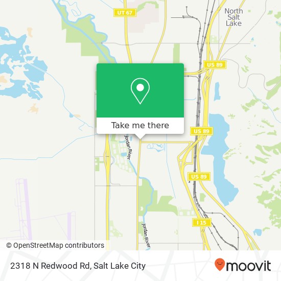Mapa de 2318 N Redwood Rd