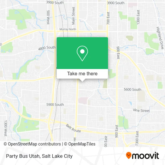 Party Bus Utah map