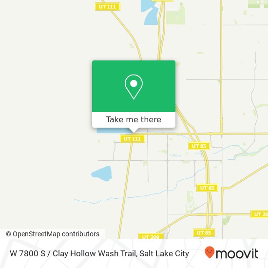 W 7800 S / Clay Hollow Wash Trail map