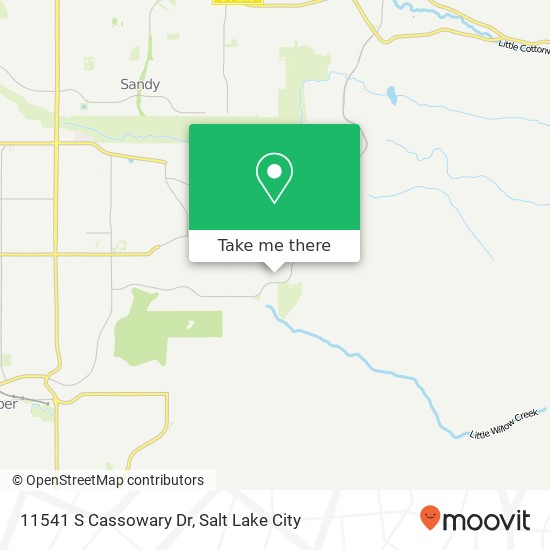 11541 S Cassowary Dr map