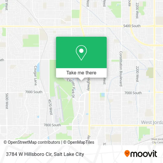 3784 W Hillsboro Cir map