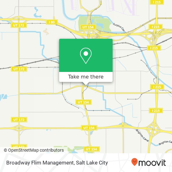 Broadway Flim Management map