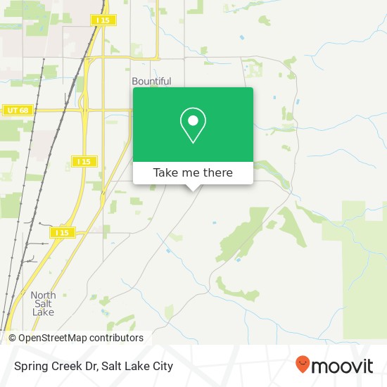 Spring Creek Dr map