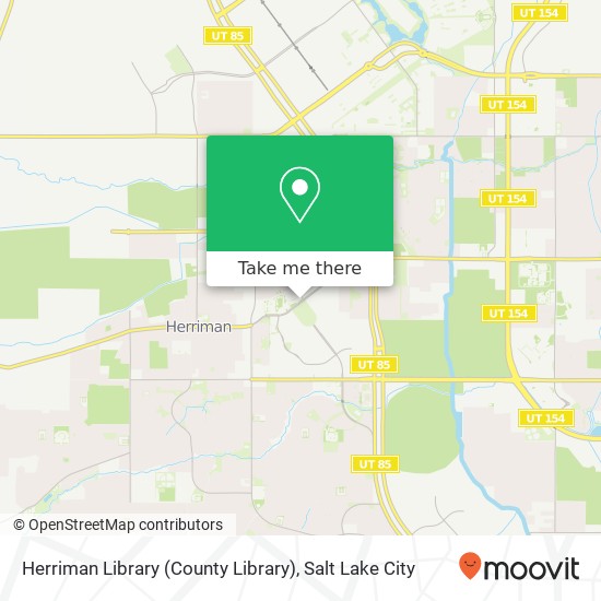 Herriman Library (County Library) map