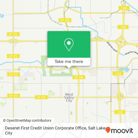 Mapa de Deseret First Credit Union Corporate Office