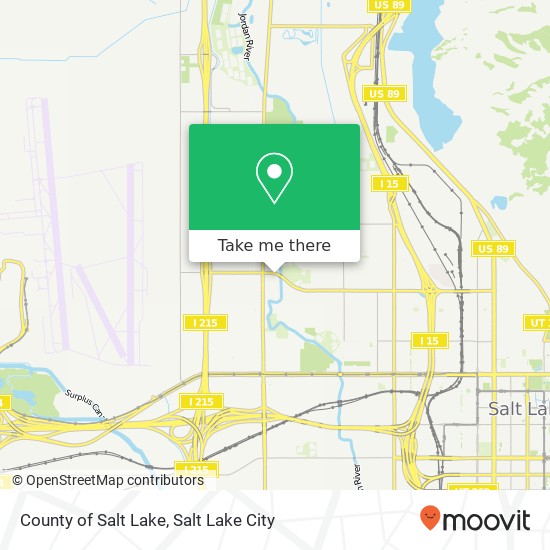 Mapa de County of Salt Lake