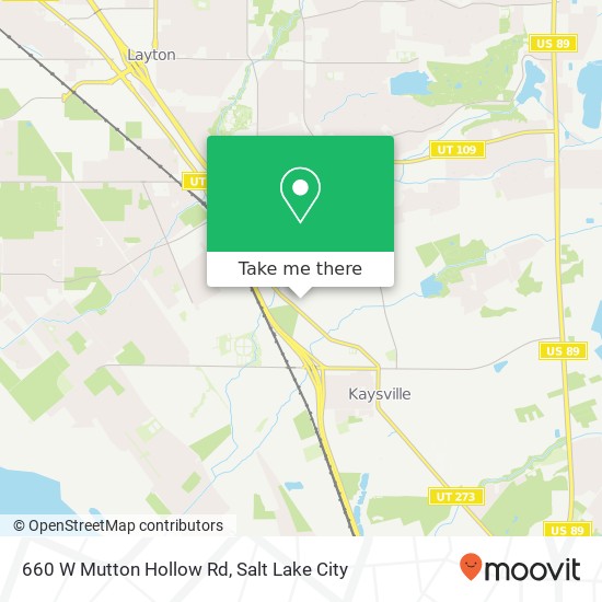 Mapa de 660 W Mutton Hollow Rd