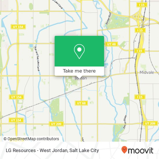 Mapa de LG Resources - West Jordan