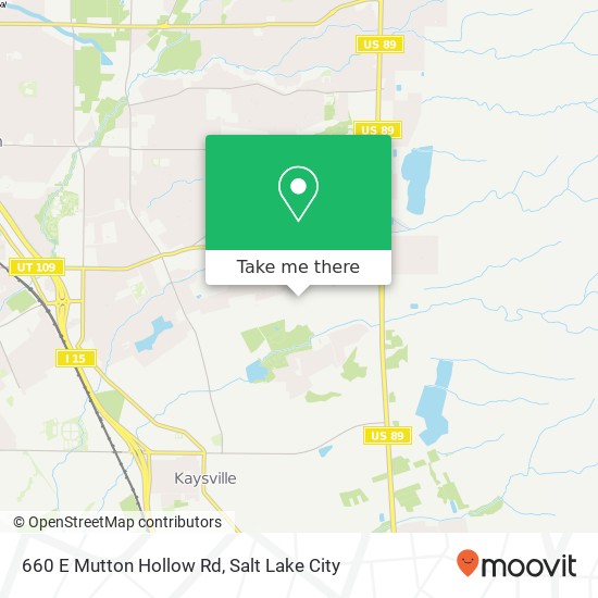 Mapa de 660 E Mutton Hollow Rd