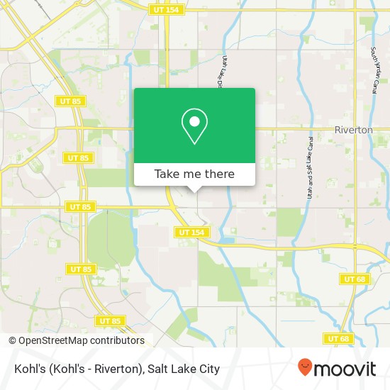 Mapa de Kohl's (Kohl's - Riverton)