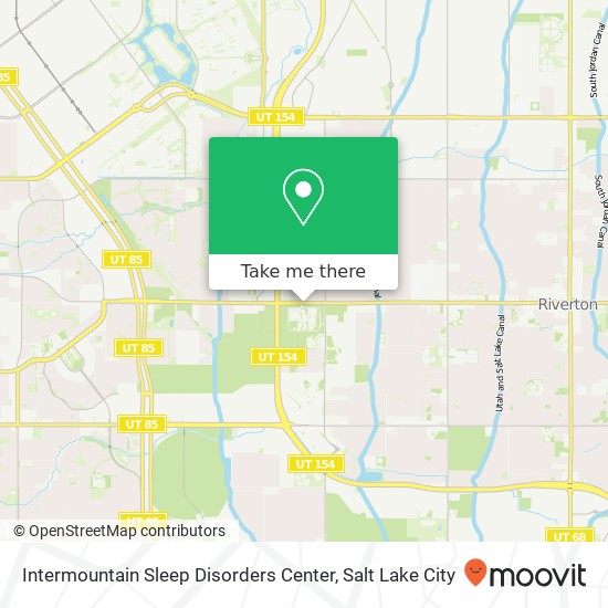 Mapa de Intermountain Sleep Disorders Center