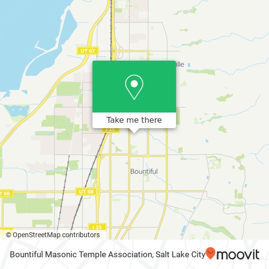 Mapa de Bountiful Masonic Temple Association