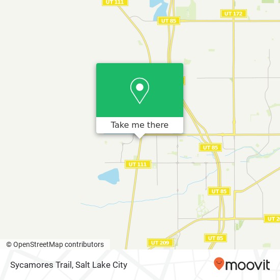 Sycamores Trail map