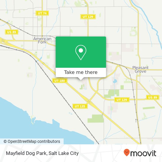 Mayfield Dog Park map