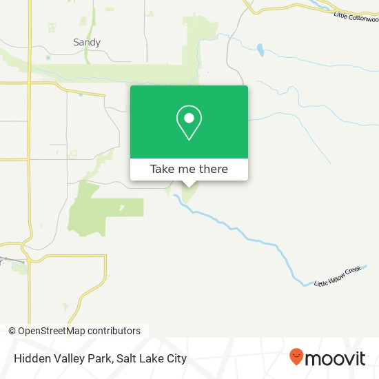 Mapa de Hidden Valley Park