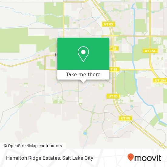 Mapa de Hamilton Ridge Estates