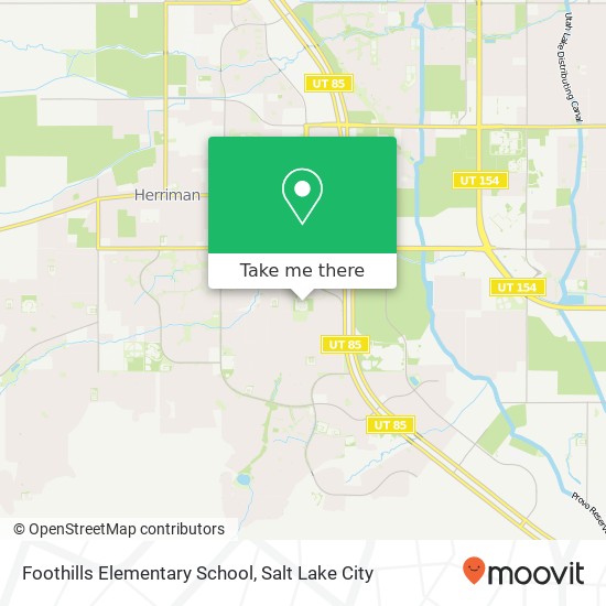 Foothills Elementary School map