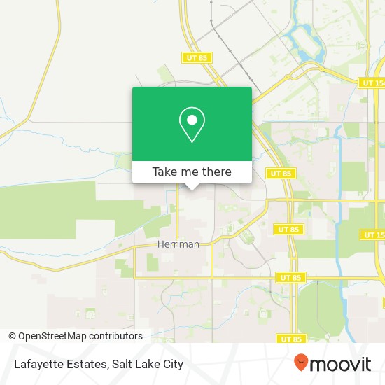 Lafayette Estates map