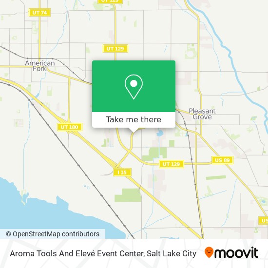 Aroma Tools And  Elevé Event Center map