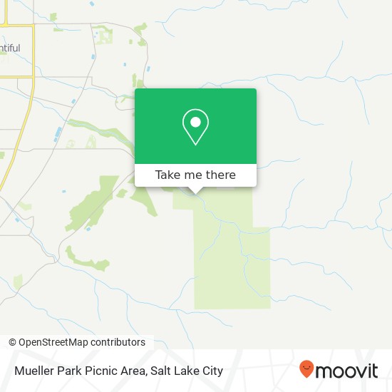 Mueller Park Picnic Area map