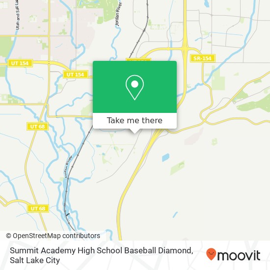 Summit Academy High School Baseball Diamond map