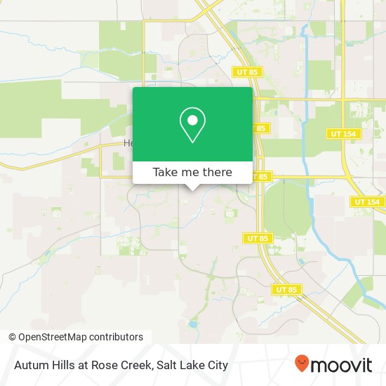 Autum Hills at Rose Creek map